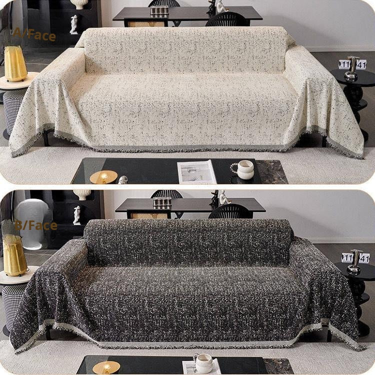 Black Chenille couch cover variant