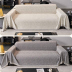 Light gray Chenille couch cover variant