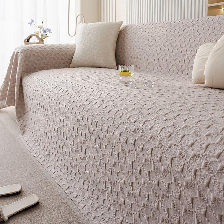 Khaki Ice Silk couch cover variant
