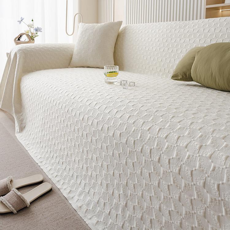 White Ice Silk couch cover variant