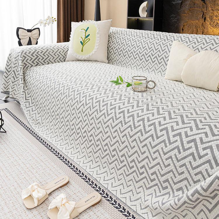 Dark gray Ice Silk couch cover variant