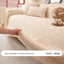 Beige Faux Linen couch cover variant