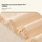 Faux Linen couch cover product view 2