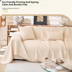 Faux Linen couch cover product view 4