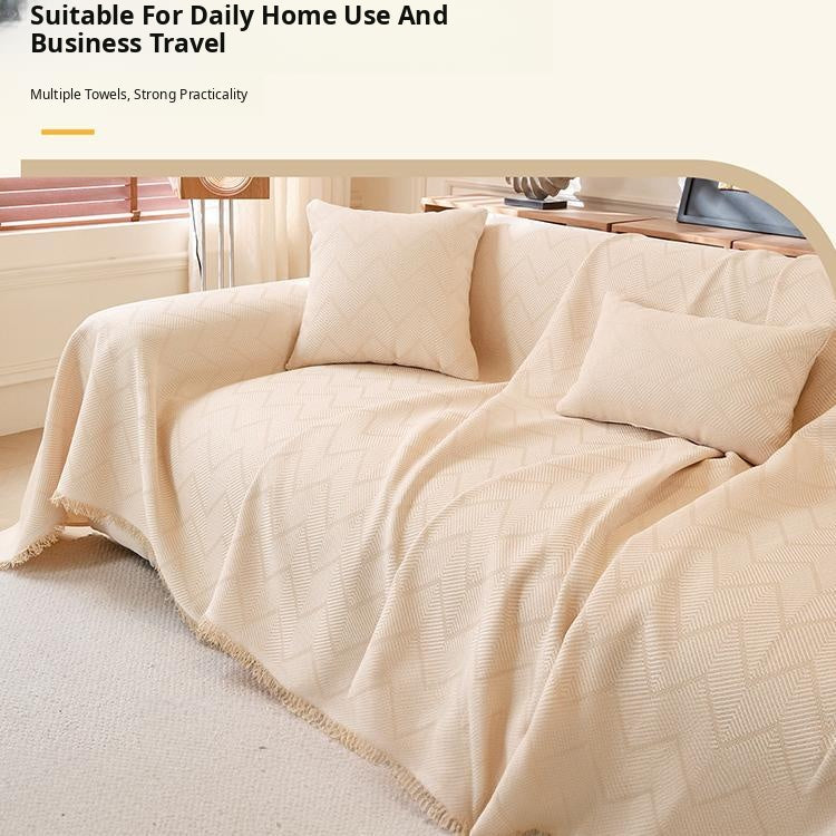 Faux Linen couch cover product view 6
