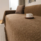 Brown Chenille couch cover variant