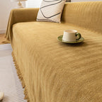 Orange Chenille couch cover variant