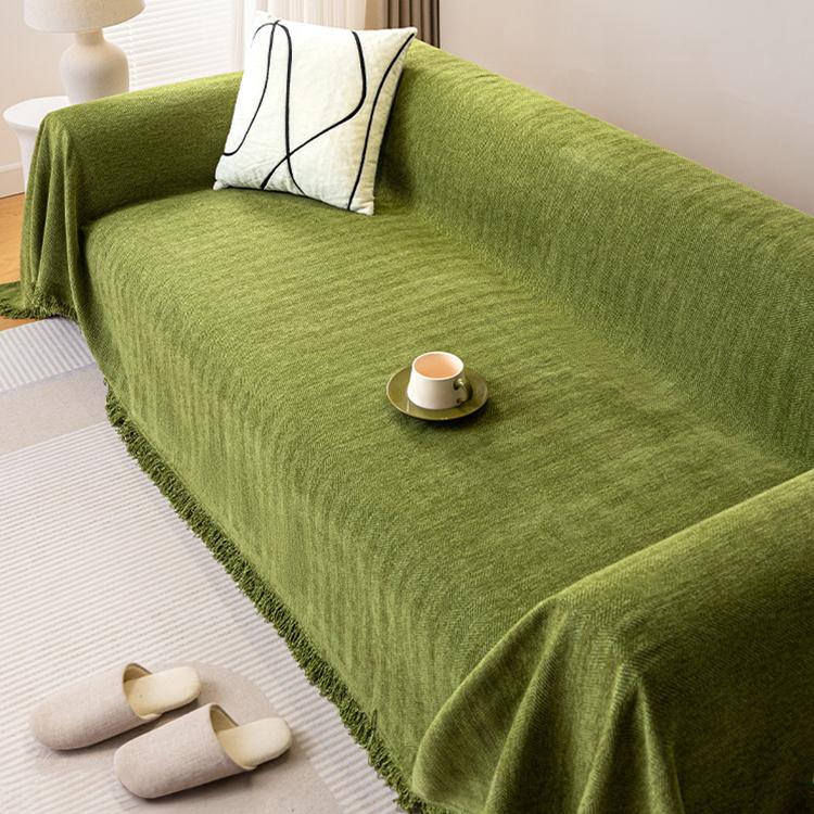 Chenille couch cover product view 1