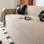 Khaki Faux Linen couch cover variant