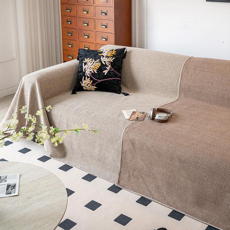 Faux Linen couch cover product view 3