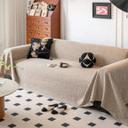 Faux Linen couch cover product view 4