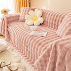 Faux Rabbit Fur couch cover product view 3
