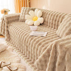 Faux Rabbit Fur couch cover product view 4