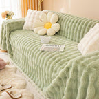 Faux Rabbit Fur couch cover product view 5