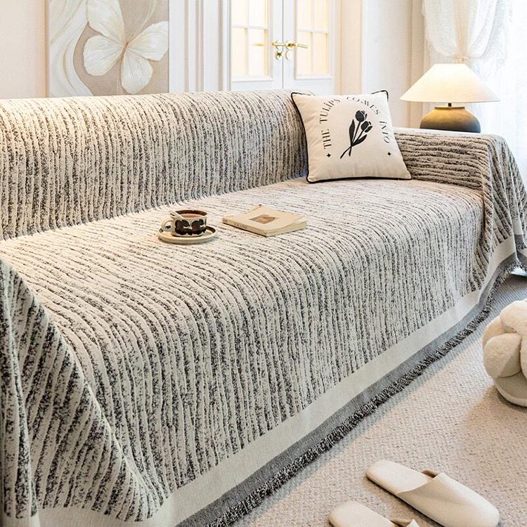 Chenille Sofa Throw Cover for Pets gsft-9158 Secondary image