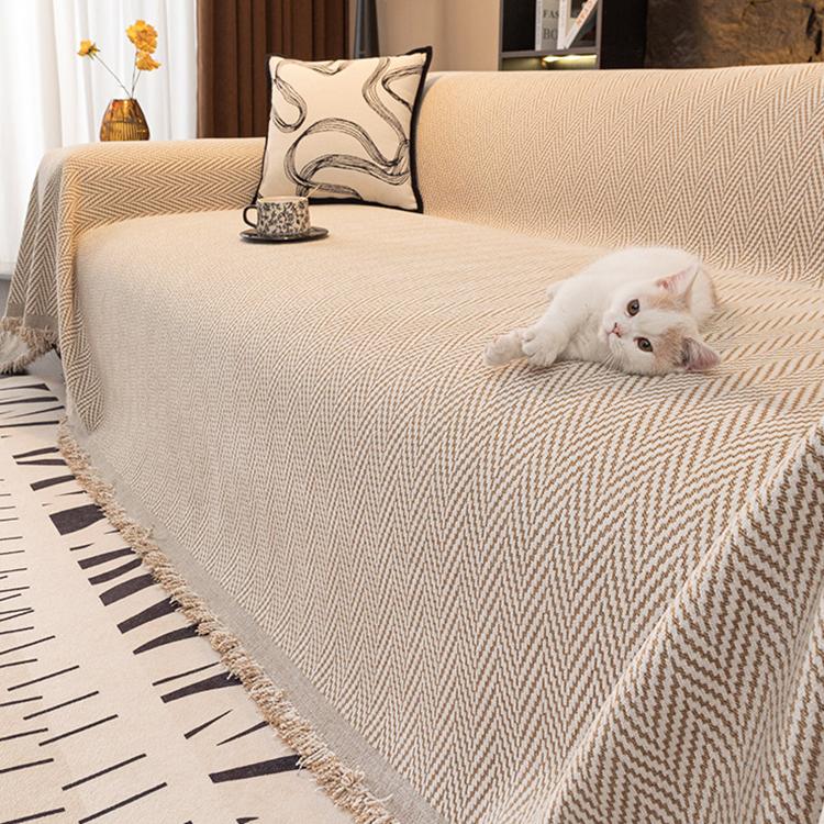 Chenille couch cover product view 1