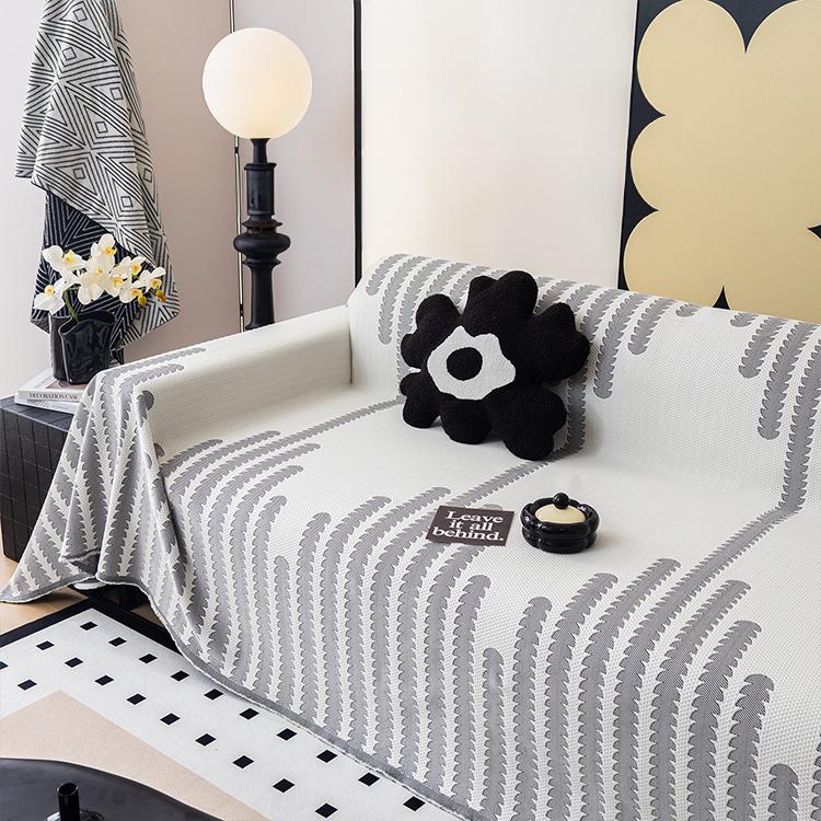 Dark gray Ice Silk couch cover variant