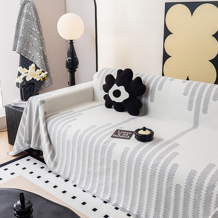 Light gray Ice Silk couch cover variant