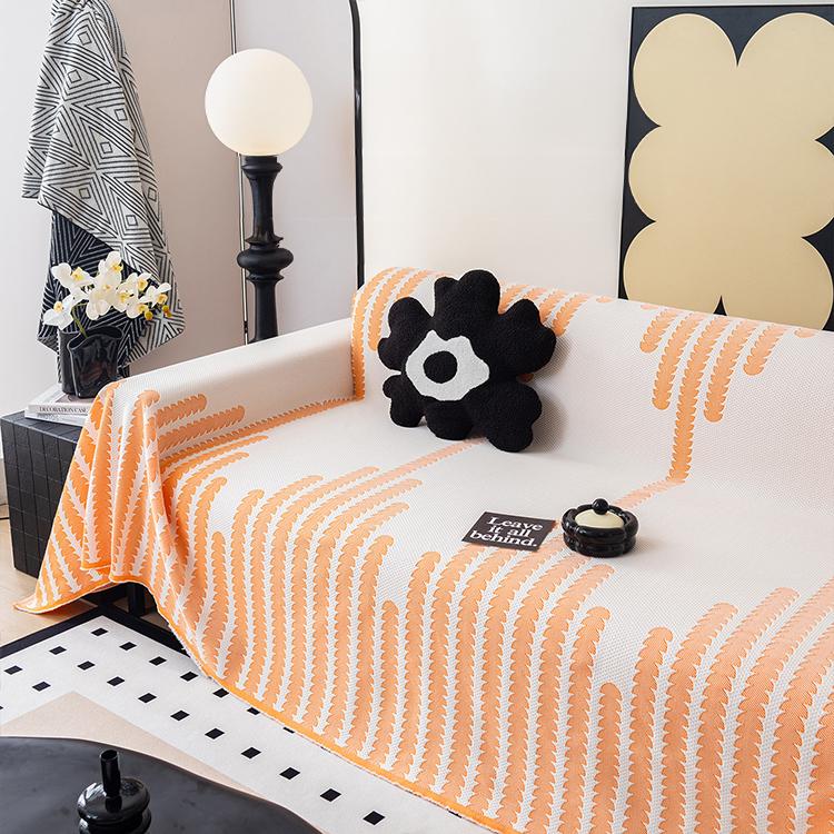 Orange Ice Silk couch cover variant