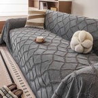 Gray Chenille couch cover variant