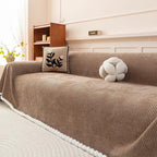 Brown Chenille couch cover variant
