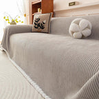 Light gray Chenille couch cover variant