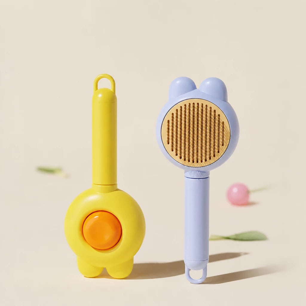 Long-Hair Pet Pin Brush for Cats and Dogs