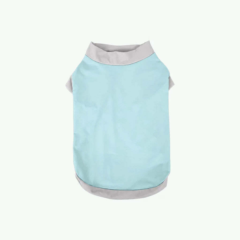 Color-Block Stretch Dog Tank Top with Contrast Trim - XL / Mint Green