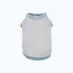 Color-Block Stretch Dog Tank Top with Contrast Trim - M / Gray