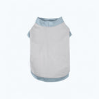 Color-Block Stretch Dog Tank Top with Contrast Trim - XL / Gray