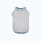 Color-Block Stretch Dog Tank Top with Contrast Trim - XXL / Gray