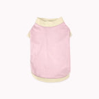 Color-Block Stretch Dog Tank Top with Contrast Trim - M / Light pink