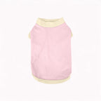 Color-Block Stretch Dog Tank Top with Contrast Trim - L / Light pink