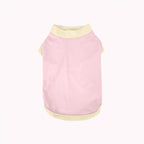 Color-Block Stretch Dog Tank Top with Contrast Trim - XL / Light pink