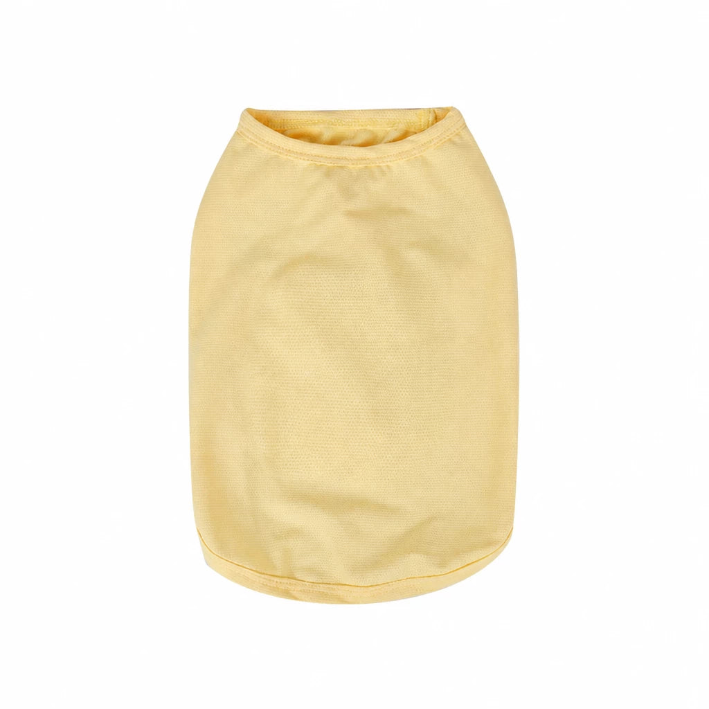 Summer Print Mesh Dog Tank Top for Small Dogs - XL / Yellow