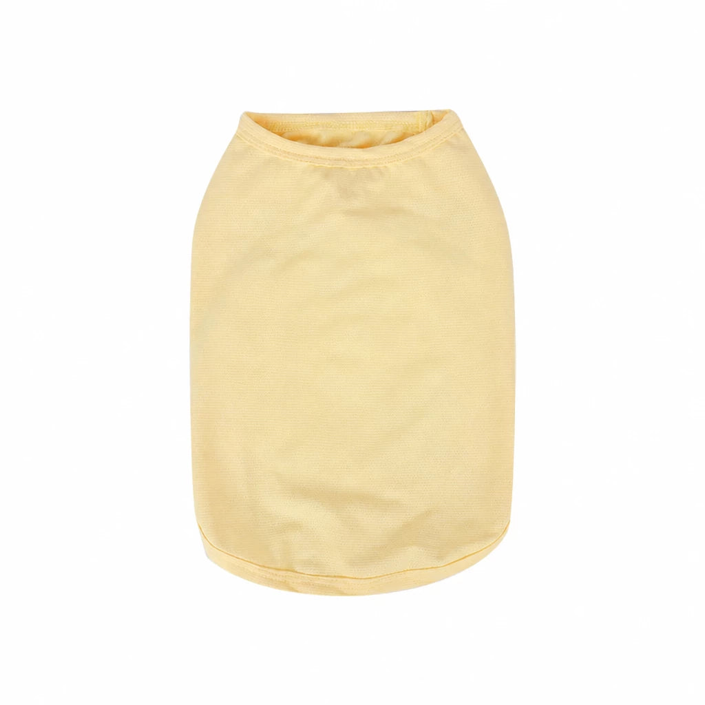 Summer Print Mesh Dog Tank Top for Small Dogs - 2XL / Yellow