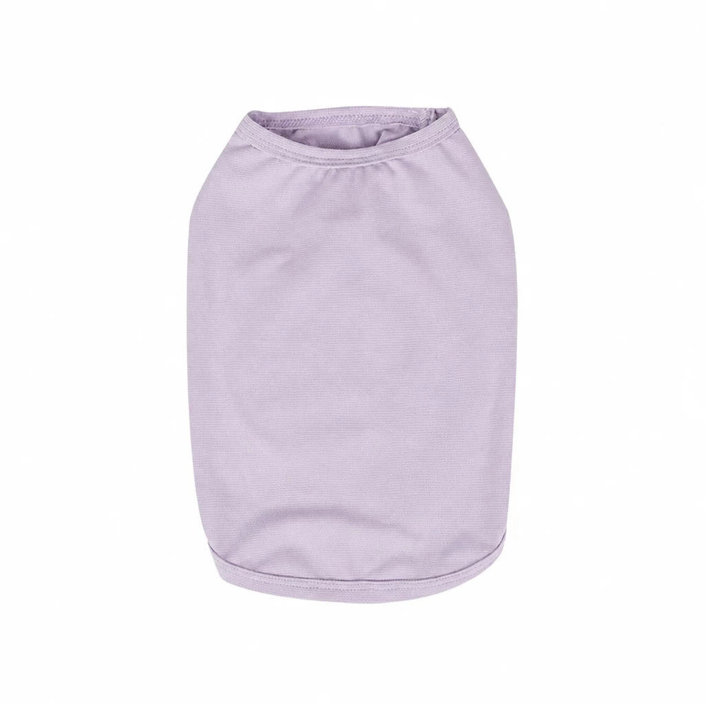 Summer Print Mesh Dog Tank Top for Small Dogs - L / Purple