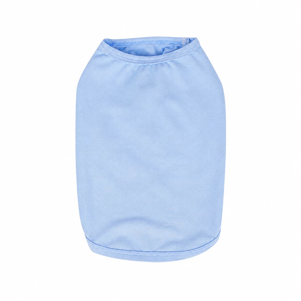 Summer Print Mesh Dog Tank Top for Small Dogs - L / Blue