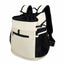 Mesh Front and Back Pet Carrier with Supportive Base - S / Beige