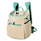 Mesh Front and Back Pet Carrier with Supportive Base - S / Light blue