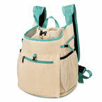 Mesh Front and Back Pet Carrier with Supportive Base - L / Light blue