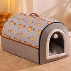 Enclosed Plush Pet House — style view