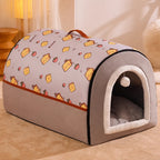 Enclosed Plush Pet House — style view
