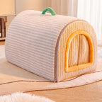 Enclosed Plush Pet House — style view