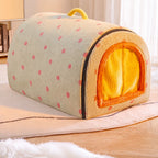 Enclosed Plush Pet House — style view