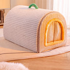 Enclosed Plush Pet House — style view