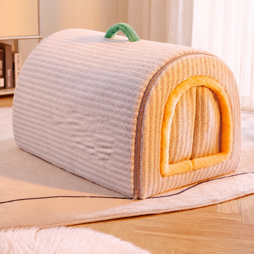 Enclosed Plush Pet House — style view