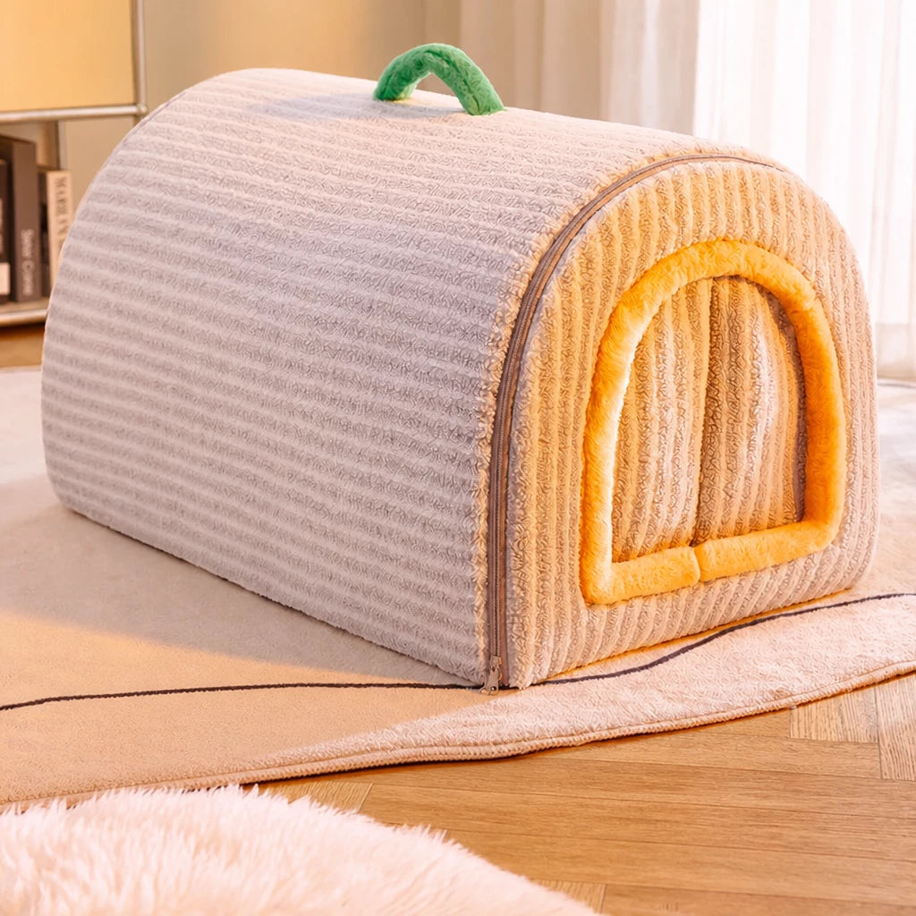 Enclosed Plush Pet House — style view