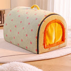 Enclosed Plush Pet House — style view