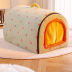 Enclosed Plush Pet House — style view